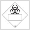 V Safety Bio Hazard 6 UN Substance Numbering Hazard Label-250x250mm-Magnetic