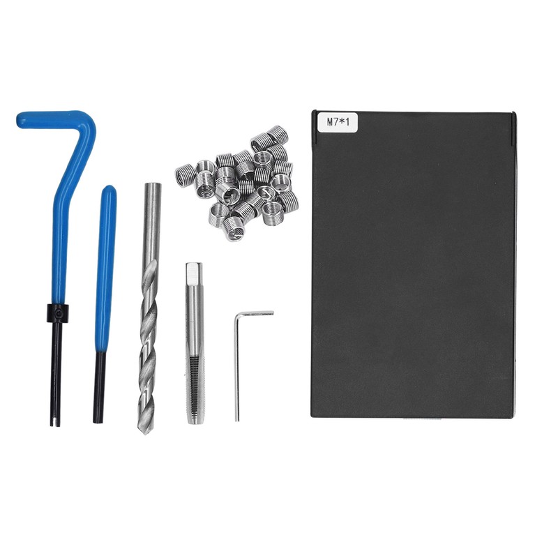 30pcs Thread Repair Kit M7x1 Steel High Efficiency Drill Tap