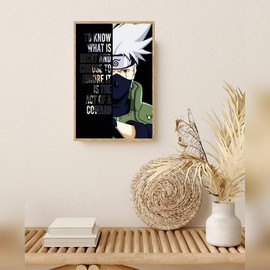 Hatake Kakashi Anime Motivational Art Poster Manga Picture Print Dorm Decor - Size: 27"x40"