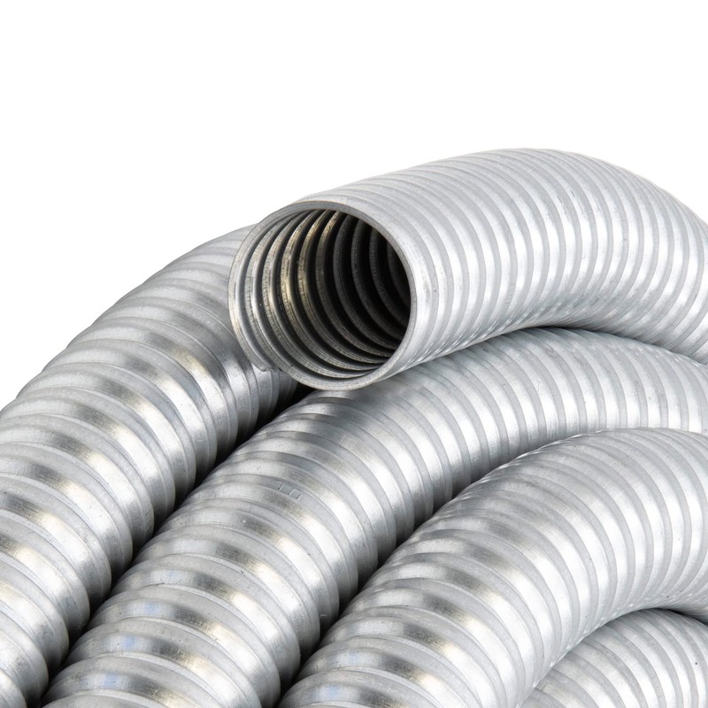 Maxxima 1 in. x 25 ft. Galvanized Steel Flexible Conduit,