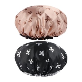 2 Pieces Shower Cap, Waterproof Shower Cap, Thickened Kitchen Head Cover, Women'S Shower Hair Cover, Bathroom Bathtub Head Cover.