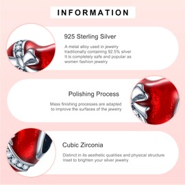 MITSOKU Charms Mouse Golden Shell One-Eyed Man Elephant Mother and Elephant Baby Christmas Tree 925 Sterling Silver Pendant Beads for Bracelets and Necklaces Jewellery Gifts for Women, Sterling Silver