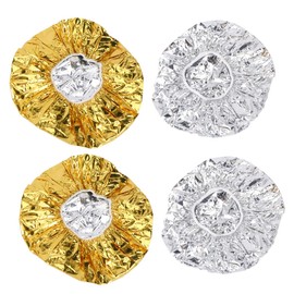 minkissy Insulation Beauty Salon Cap 4pcs Disposable Aluminum Foil Hair Coloring Caps