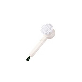 SHIDOW Vegetable Cleaner Brush, Fruit Scrubber Brush, Long Handle Food Cleaning Brush, Multifunctional Kitchen Gadgets with Peeler, Veggie Wash Brush (White)