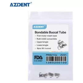 Azdent Set Tubos Dental Con Malla 1 Molar Roth Slot .022 (1 Kits)