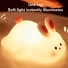 Pat Night Light Cute Rechargeable 3 Levels Brightness Silicone Cartoon