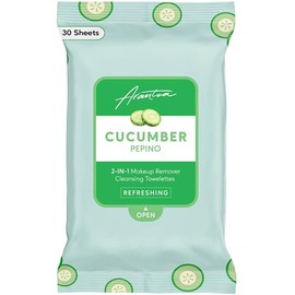 CUCUMBER 2 IN 1 MAKEUP REMOVER CLEANSING TOWELETTES ARANTZA COSMETICS