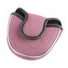 Andux Mesh Mallet Putter Cover Golf Putter Head Covers Pink,