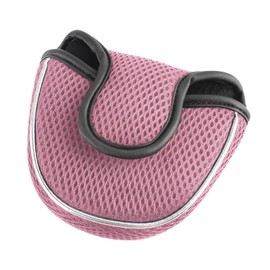 Andux Mesh Mallet Putter Cover Golf Putter Head Covers Pink, Semicircle MT/TG13