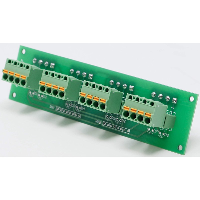 Alzatex Speaker Patch Panel Block w/ 4 Four-Pin Phoenix Connectors.