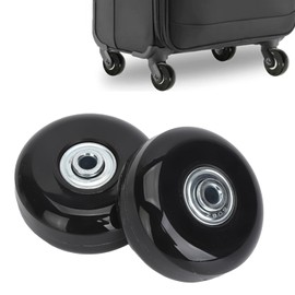 Tissting Ruedas De Equipaje, Reemplazo Universal Con Herramienta De Instalación Ruedas Giratorias De Goma 60x18mm Rotación Silenciosa Para Maleta De Viaje Tablero Scooters Kit De Reparación