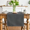 Artoid Mode Grey Table Runner, Autumn Washable Kitchen Dining Table
