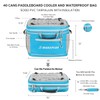 MORXPLOR Waterproof PVC Material Paddleboard Cooler Deck Bag,40 cans Sup