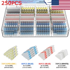 gsay_3 Waterproof Solder Stick Seal Sleeve Heat Shrink Butt Wire Connectors Terminals - 250PCS Mix Pack