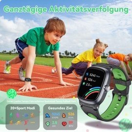Children's Smartwatch for Boys and Girls, Fitness Watch with Heart Rate Sleep Monitor, IP68 Waterproof Activity Tracker, Pedometer, 19 Sports Modes, Alarm Clock, Children's Smartwatch Gifts for 4-16