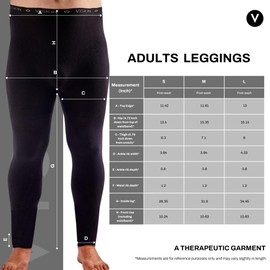 Viskin Adults Seamless Leggings, Unisex Under Layer for Eczema Prone Skin, Psoriasis and Itchy Skin, Viscose Fibre Under Layer Pants, Absorb Moisture, Skin Soothing and Cooling Size S, Black