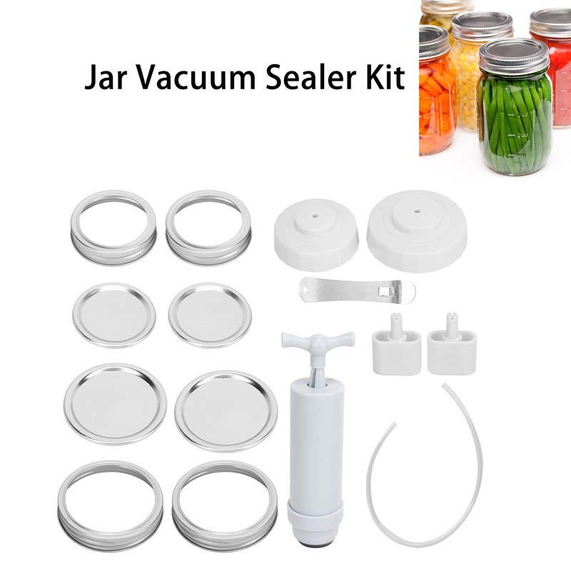 Jar Vacuum Sealer Kit Food Protector Jar Sealer with Accessory