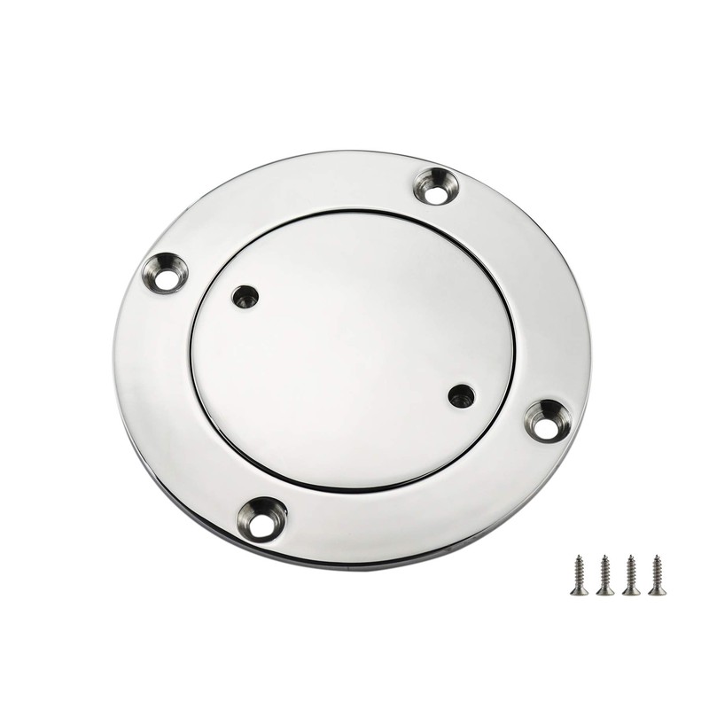 keehui Marine 316 Stainless Steel 4inch Inspection Deck Plate W/Screws
