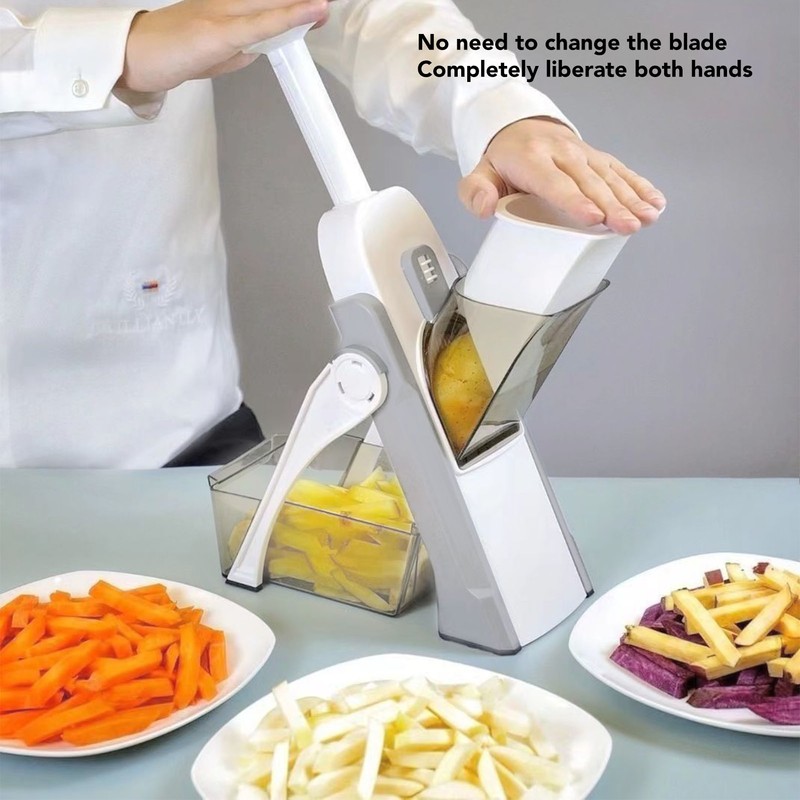 Vegetable Cutter Compact Washable Fruits Cutter Portable Upright Food Chopper