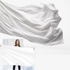 Cosymate White flag to design yourself, weatherproof flag 90 x