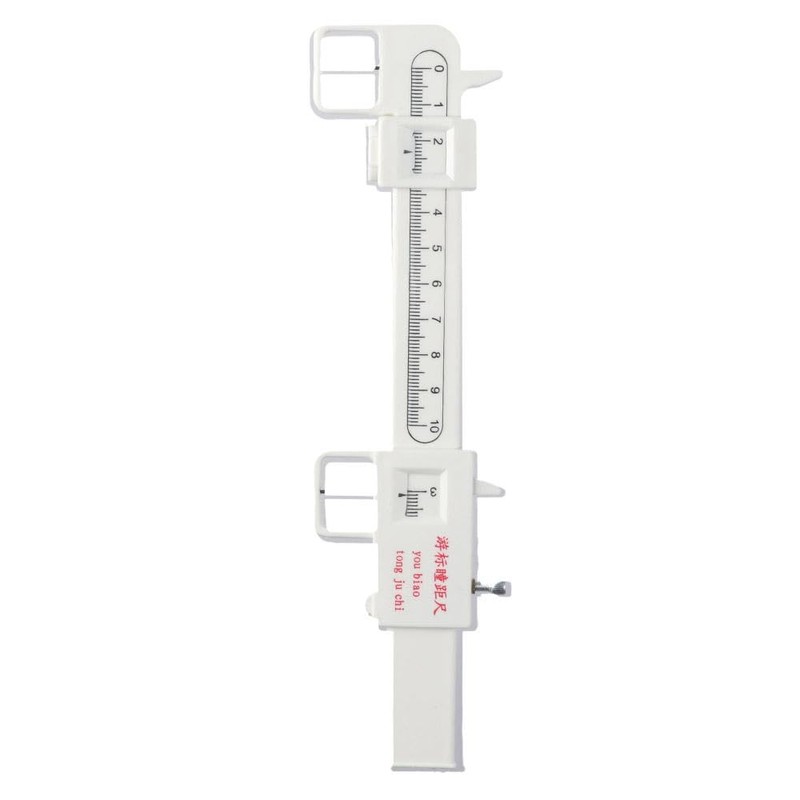 SHUATI Eye Ophthalmic Tool White Convenient Plastic Pupil Distance Meter
