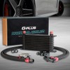 GPLUS Black 10 Row AN10-10AN Engine Transmission Oil Cooler Kit