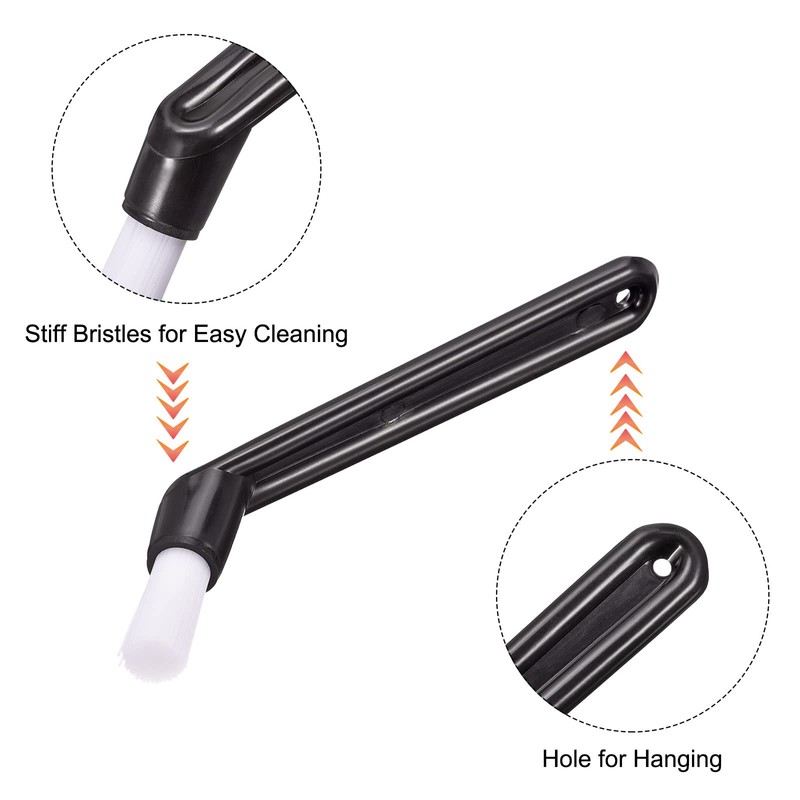 MECCANIXITY Coffee Machine Brush, 5" Length Nylon Head Black for