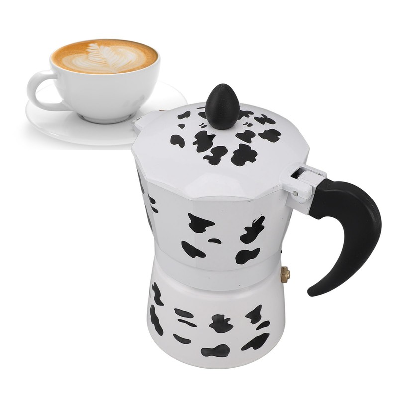 Milk Cow Color Moka Pot Aluminum Coffee Pot Coffee Maker