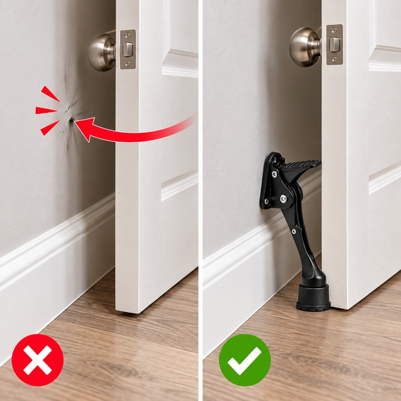 Zinc Alloy Door Stopper for Door & Wall Protection –