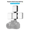Andoer W64RGB Mini RGB LED Video Light Rechargeable Photography Fill