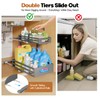 2-Pack Under Sink Organizers and Storage,2-Tier L Shape Pull Out