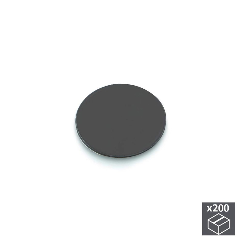 Emuca 4026623 Tapa Tornillos, Adhiva, Diameter 20 mm, Anthracite Grey,