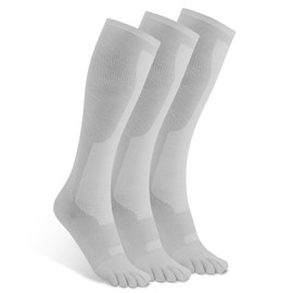 TikMox Compression Calf Toe Socks, Five Finger Elastic Socks, Moisture-Wicking & Breathable, Varicose Veins Prevention for Men & Women