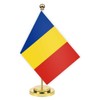Romania Desk Flag,12 inch Tall Small Romanians Indoor Banner,Tiny Printing
