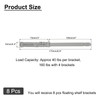 sourcing map 8 Pcs Floating Shelf Brackets, Metal Hidden Shelf
