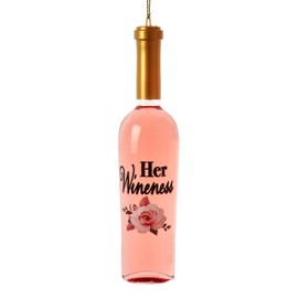 Kurt Adler Her Wineness Bottle Ornament, 5.5“