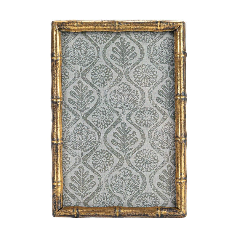 Creative Co-Op Metal and Reclaimed Wood Photo Frame, Gold