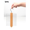 IPEA Elegant Wooden Tie Holder with 20 Bars - Minimal