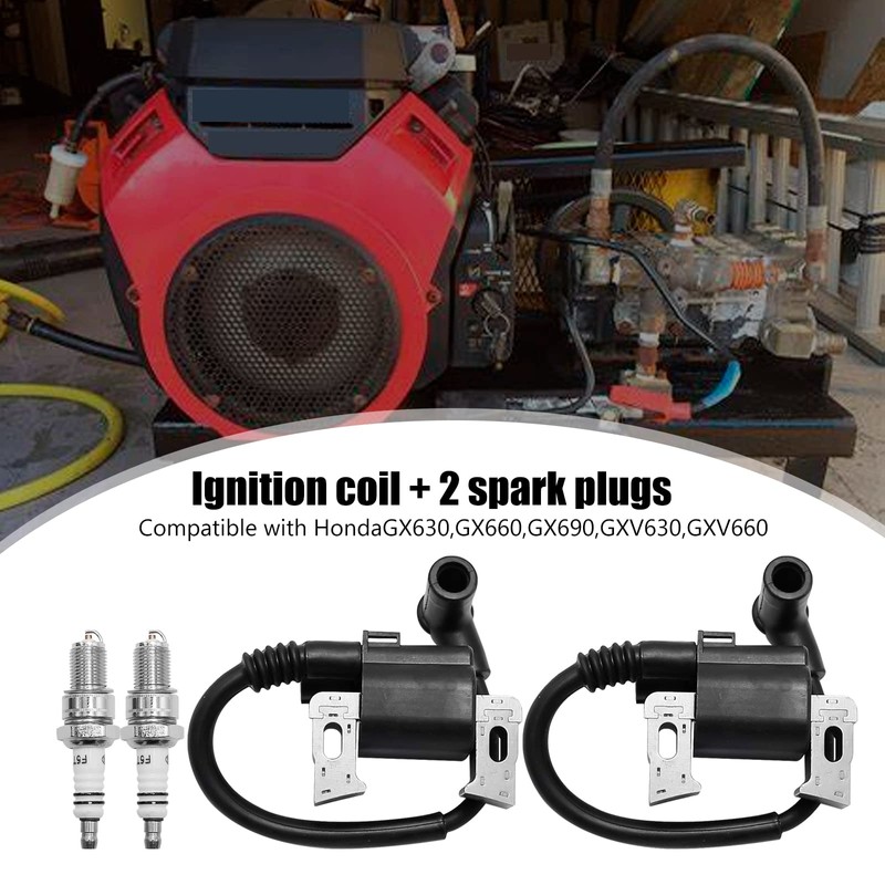 ZUDKSUY 2-Pack Ignition Coils 30500-Z6L-043 with Spakr Plugs Replacement for
