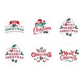 Merry Christmas Greetings Edible Cupcake Toppers Decoration