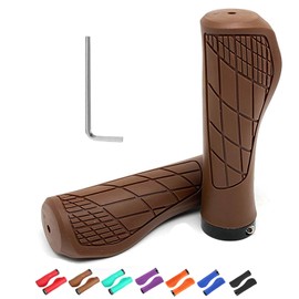 Bicycle Grips, 1 Pair Bicycle Grips Ergonomic Handlebar Grips Bicycle, Bicycle Handlebar Grip Non-Slip Handlebar Grips for 22 mm Bicycle, Mountain Bike, Road Bike Handlebar Grips, Quick Assembly