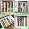 Homikit Cutlery Tray for Drawers, Plastic Cutlery Tray with 5
