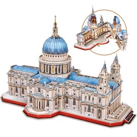 3D Puzzle - Large Saint Paul's Cathedral 3D Puzzles for Adults - Half-Opening Architecture, Enjoy Interior Views - Anniversary/Wedding/Souvenir/Birthday/Christmas/Teacher Gifts - 643 Pieces
