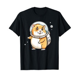 Cute Astronaut Hamster I Outer Space Hamster T-Shirt