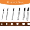 6 Pieces Leather Hole Punch,Leather Punch,3mm to 8mm Round Hollow