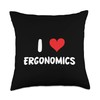 I Love Ergonomics - Heart - Professor Work Environment Throw