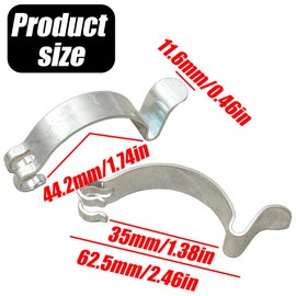 4Pcs Car Air Filter Clips, Metal Air Cleaner Cover Clip, Housing Box Lid Spring Clip Clamp, Car Air Filters Replacement Parts