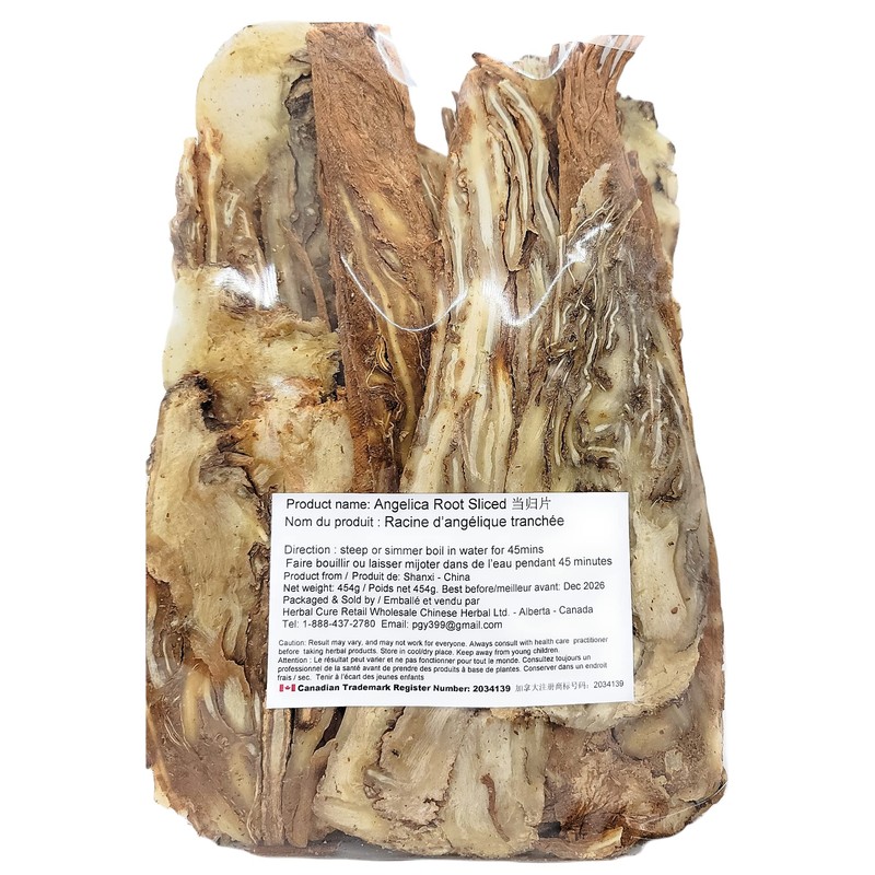 Dong Guai Danggui Angelica Root Sliced 454g - Natural Vegan