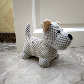 Animal Interior Door Stopper Doorstops Book Stopper Wall Protectors Anti Collision Decorative Dog (Grey Merbau)