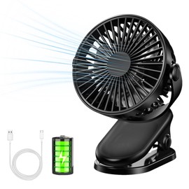 Ventilador Portatil Recargable, 3 Velocidade Mini Ventilador, Ventilador de Escritorio Silencioso de 720 °de Mesa, 2400mAh Ventilador usb, Abanico Portatil para Oficina, Hogar, Fitness